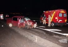 Acidente em Cambira envolve veículos de Mandaguari