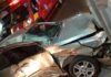 Acidente entre carro e ônibus é registrado no centro de Mandaguari