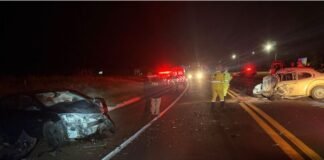 Jovem morre em colisão frontal entre Fusca e Onix na BR-369, em Cornélio Procópio