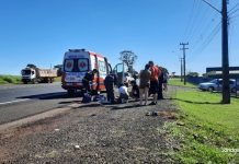 Homem é atropelado por caminhonete na BR-376, em Jandaia do Sul; estado é grave