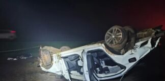 Motorista morre após carro capotar em Maringá