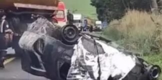 Colisão na PR-317 deixa três mortos após carro pegar fogo na região de Maringá