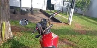 Piloto sem CNH é detido com moto de leilão e chassi raspado em Arapongas