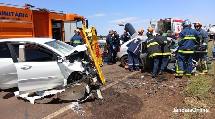 Acidente com múltiplas vítimas mobiliza equipes de emergência na BR-369 em Jandaia do Sul