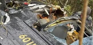 Helicóptero que seguia para Londrina cai em área de mata e deixa três feridos