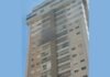 Incêndio atinge apartamento no 17º andar de prédio em Maringá