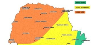 Paraná segue com previsão de temporais, raios e granizo nesta quarta-feira