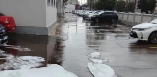 Chuva de granizo provoca alagamentos e assusta moradores em Arapongas