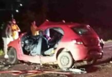 Casal e três filhos morrem em grave colisão na BR-373