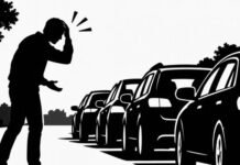 Motorista perde o carro no centro de Jandaia do Sul