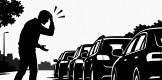 Motorista perde o carro no centro de Jandaia do Sul